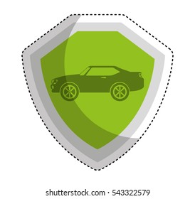 car isurance service icon vector illustration design