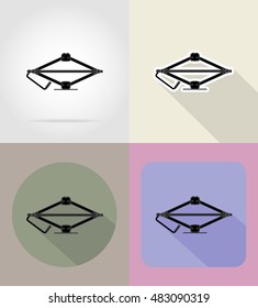 car jack flaticons vector illustration isolated on background
