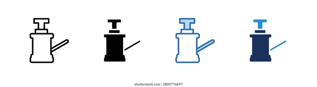 Car Jack Icon Collection With Multiple Styles