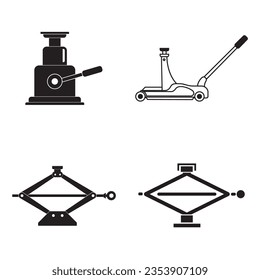 car jack icon logo vector design template