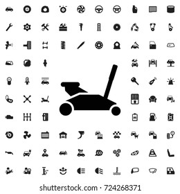 Car jack icon. set of filled car service icons.