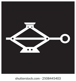 car jack icon vector illustration logo design