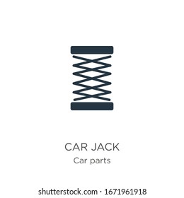 Car jack icon vector. Trendy flat car jack icon from car parts collection isolated on white background. Vector illustration can be used for web and mobile graphic design, logo, eps10