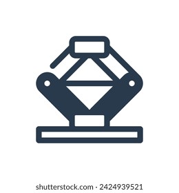 Car Jack Lifting Equipment Vector Icon Illustration