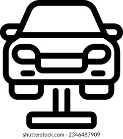 Icono de la línea del conector de carro - Icono único, vector