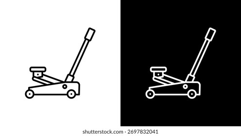 Diseño de conjunto de iconos blancos de gato de coche