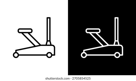 Diseño de conjunto de iconos blancos de gato de coche