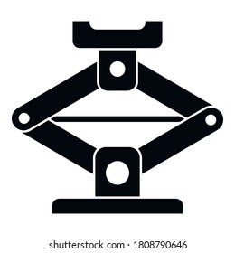 Car jack-screw icon. Simple illustration of car jack-screw vector icon for web design isolated on white background
