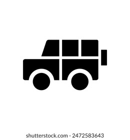 car, jeep icon symbol vector template 
