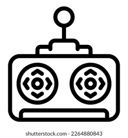 Car joystick icon outline vector. Model robot. Digital remote