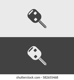 Car key black and white icons.illustration isolated vector sign symbol 