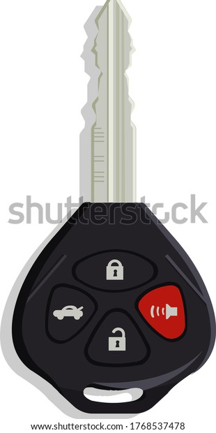 Car key\
design element for illustration. flat\
icon
