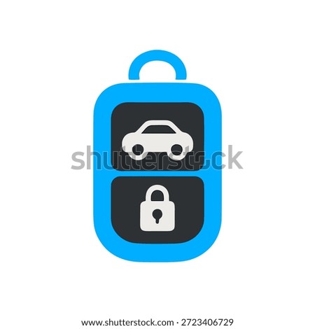 A car key fob icon inside a rounded square.