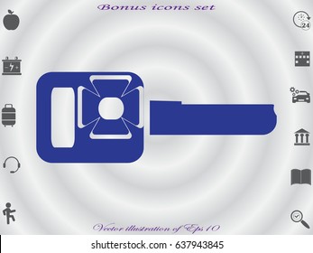 car key, gift, icon, vector illustration eps10