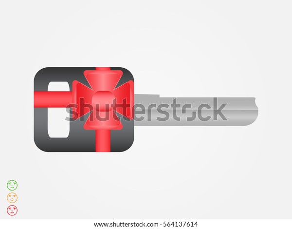 car key, gift,\
icon, vector illustration\
eps10