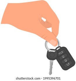 Car Key Hand Vector Flat Icon Stock Vector (Royalty Free) 1995396701 ...