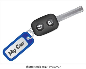 Car Key With Holder