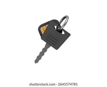  ícone de chave de carro renderização de ilustração 3d
