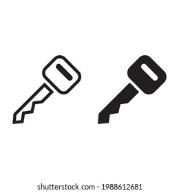 Car key icon for apps and web sites