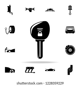 car key icon. Cars service and repair parts icons universal set for web and mobile