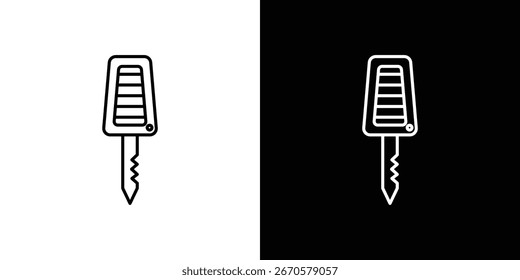 Icono de la llave del coche colección. Diseño web, App.