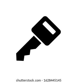 Car key icon design template, vector icon designed in flat style isolated on white background, solid icon vector design, can be used for web and various needs of your project