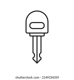 Diseño de iconos de la llave del coche. Ilustración del vector