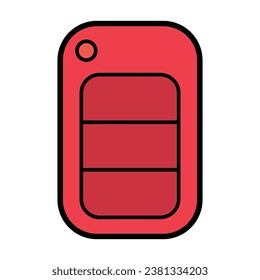 Car key icon, door system safety automobile web design, unlock button vector illustration .