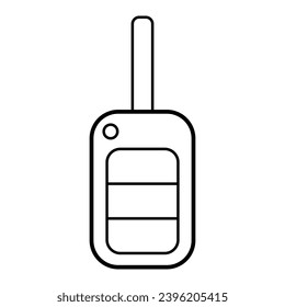 Car key icon, door system safety automobile web design, unlock button vector illustration .
