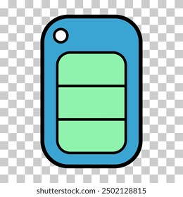 Car key icon, door system safety automobile web design, unlock button vector illustration .