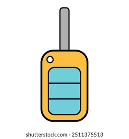 Car key icon, door system safety automobile web design, unlock button vector illustration .