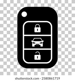Car key icon, door system safety automobile web design, unlock button vector illustration .