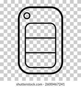Car key icon, door system safety automobile web design, unlock button vector illustration .