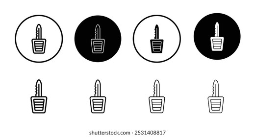 Car Key icon Flat fill set collection