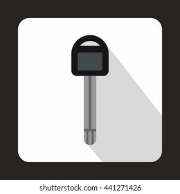 Car key icon in flat style on a white background