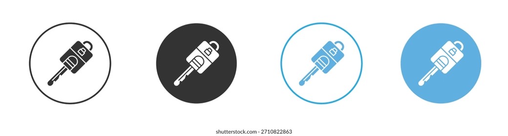 Icono de la llave del coche. Plantilla de diseño de iconos gráficos