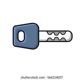 Car key icon isolated.