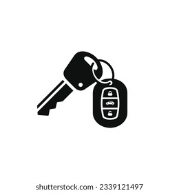 Car key icon isolated on white background