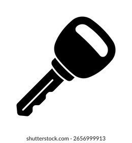 Icono de la llave del coche aislado en el fondo blanco.