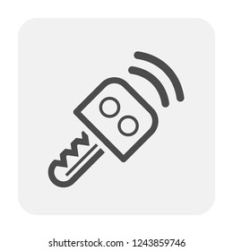 Car key icon on white.