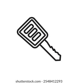 Car Key icon outline set sign