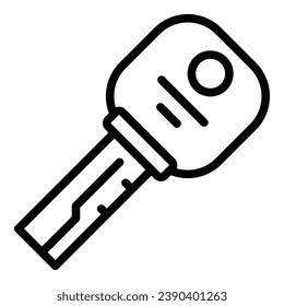Autoschlüssel-Symbol, Umrissvektor. Alarmhand. System-Auto