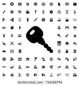 Car key icon. set of filled car service icons.