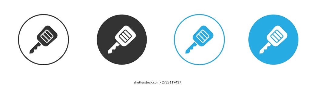 Car key icon. simple illustration graphic doodle black design