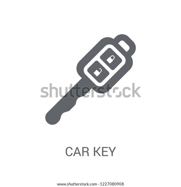 Car key icon. Trendy Car key logo concept on\
white background from Smarthome collection. Suitable for use on web\
apps, mobile apps and print\
media.