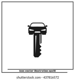 car key icon vector