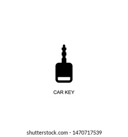 car key icon vector black design