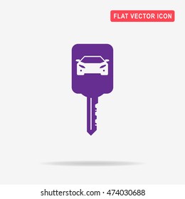Car key icon. Vector concept illustration for design.