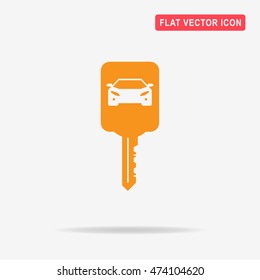 Car key icon. Vector concept illustration for design.