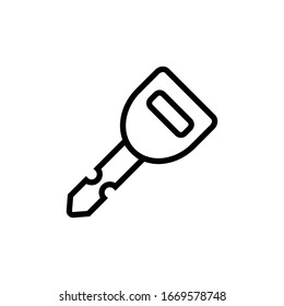 Plantilla de diseño vectorial de icono de clave de camión